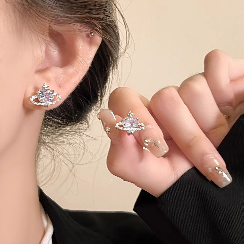 925纯银爱心锆石星球耳钉女202年新款爆款轻奢小众精致耳环耳饰秋,饰品/流行首饰/时尚饰品新,耳钉,淘宝优惠券,粉丝福利购,淘宝优惠卷