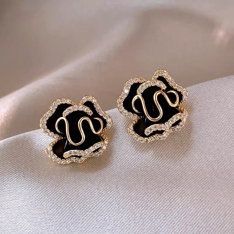 925纯银山茶花耳钉女耳环小众设计高级2023年新款潮轻奢洋气耳饰,饰品/流行首饰/时尚饰品新,耳钉,淘宝优惠券,粉丝福利购,淘宝优惠卷