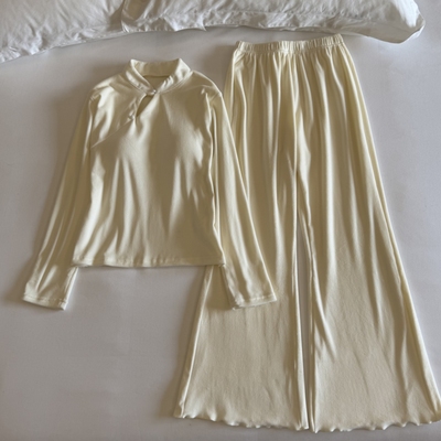 亲肤暖绒睡衣女士春秋冬季家居服