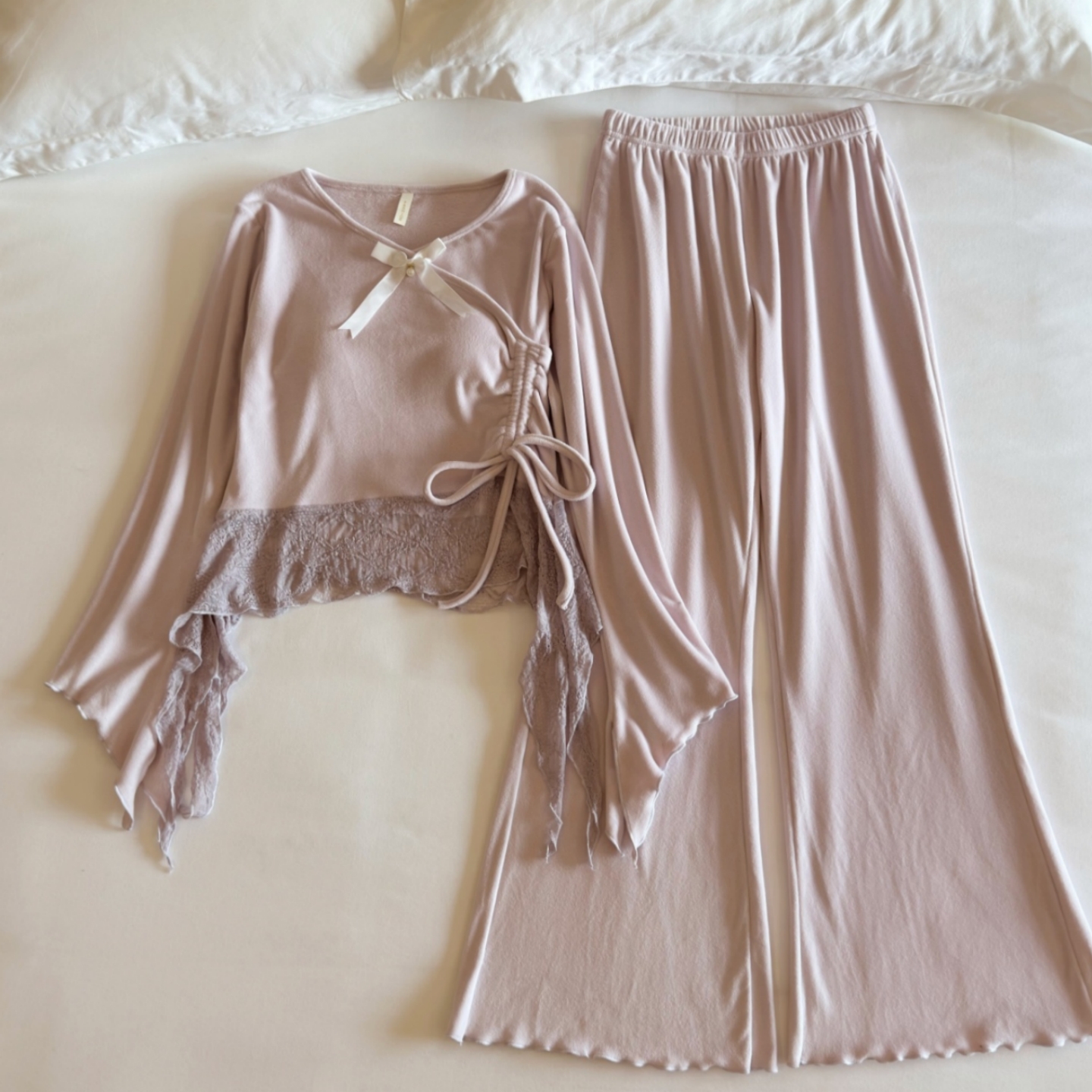 双面海岛绒睡衣女春秋冬季家居服