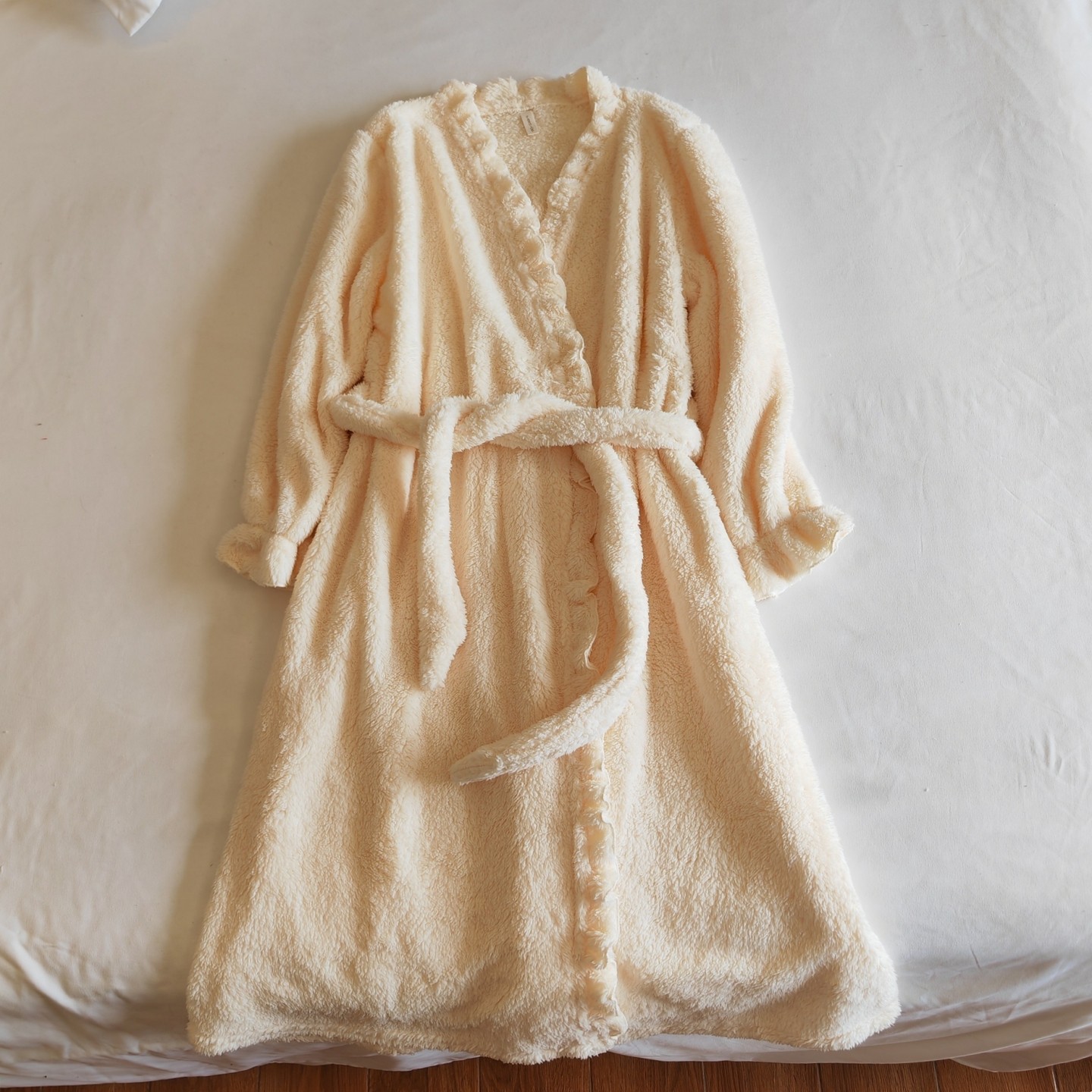 软绵绵睡袍女秋冬季加厚长款浴袍