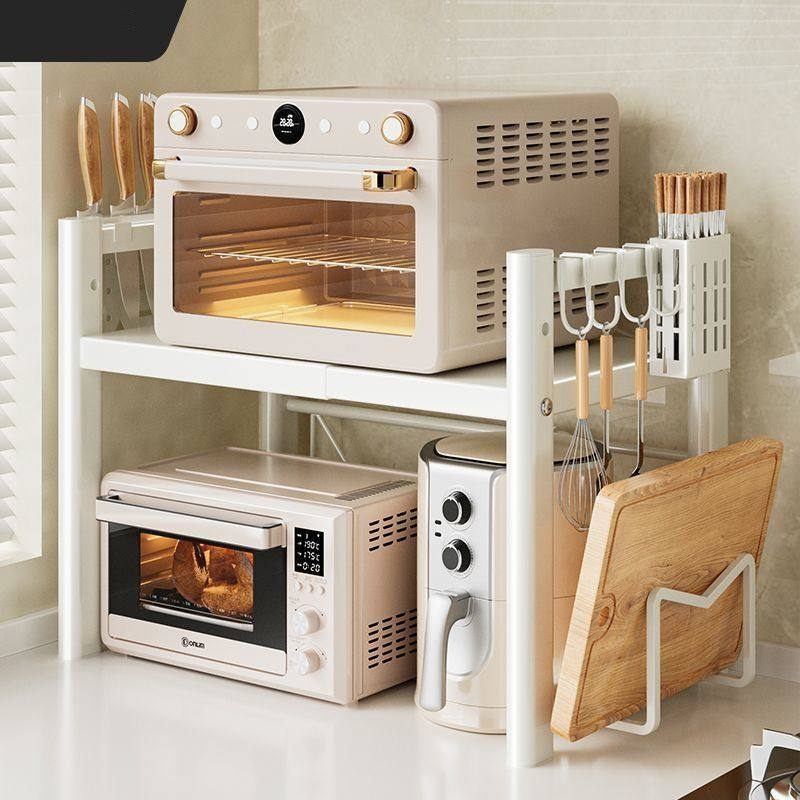 可伸缩台面厨房微波炉置物架多功能架子伸缩支架多层电饭煲烤箱家,厨房/烹饪用具,微波炉置物架,淘宝优惠券,粉丝福利购,淘宝优惠卷