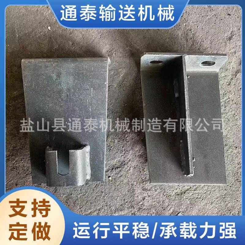 平形下托辊吊耳托辊吊架下托辊挂耳带爬钩皮带输送机托辊支架图片