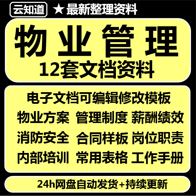 物业公司管理制度培训绩效表格合同消防工业园区停车场资料大全