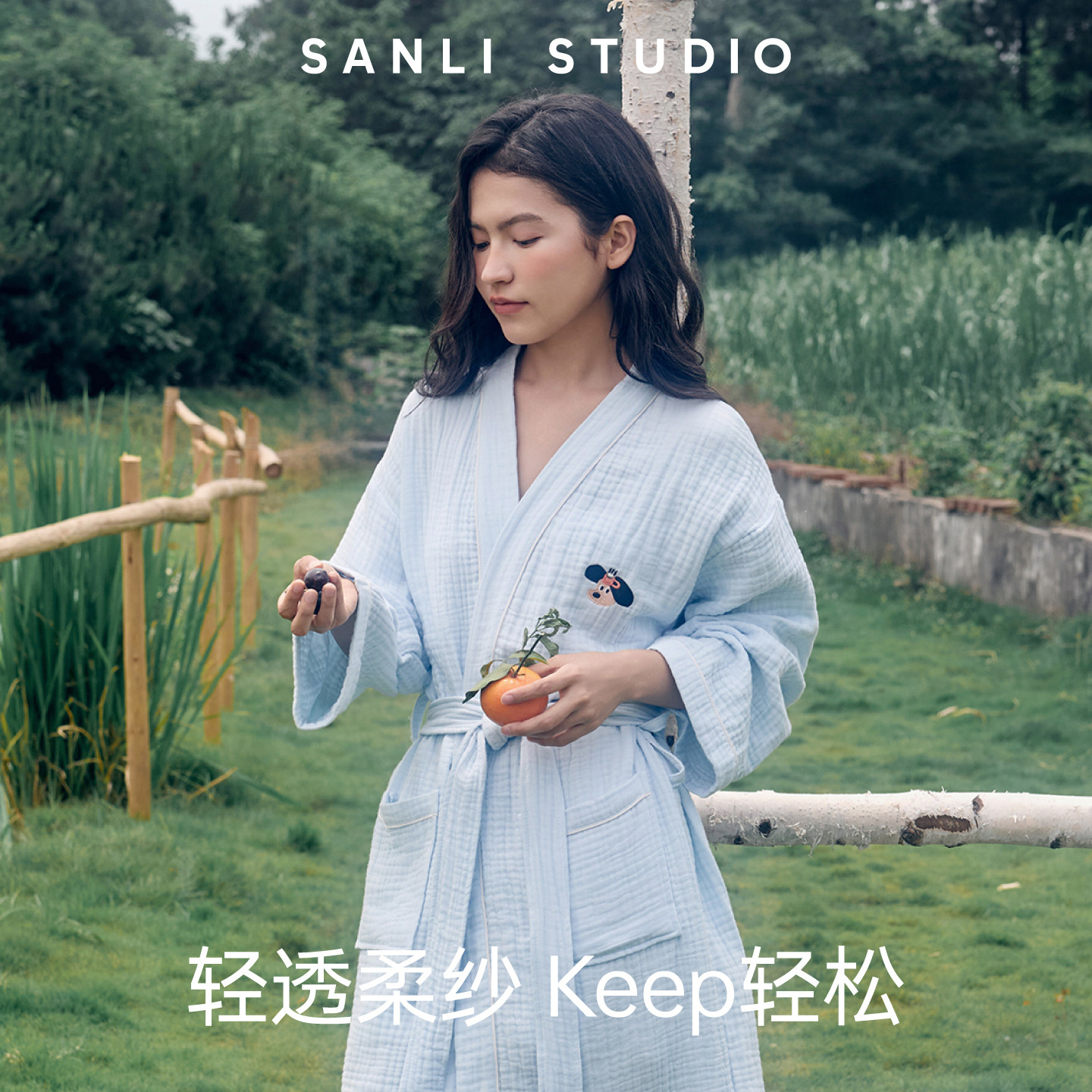 三利颜究所纱布浴袍女夏纯棉吸水洗完澡穿的浴衣全棉睡袍可穿浴巾,居家布艺,浴裙/浴袍/浴衣,淘宝优惠券,粉丝福利购,淘宝优惠卷