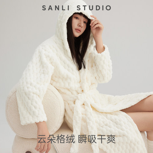 三利颜究所吸水浴袍7A抗菌