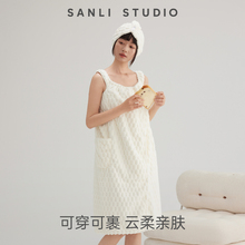 三利颜究所浴巾浴裙可穿式女家用2025新款浴袍厚比纯棉吸水速干