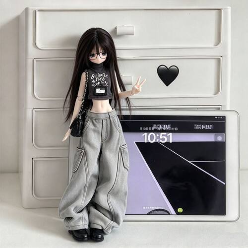 Azone特六娃衣ob22工装裤米甜
