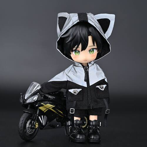 ob11娃衣机车小怪兽冲锋