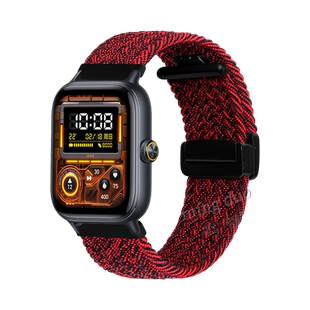 适用vivowatchgt表带iQOO手表表带iqoowatchgt编织尼龙腕带磁吸扣替换带回环男女智能watch3/2表带链配件新款