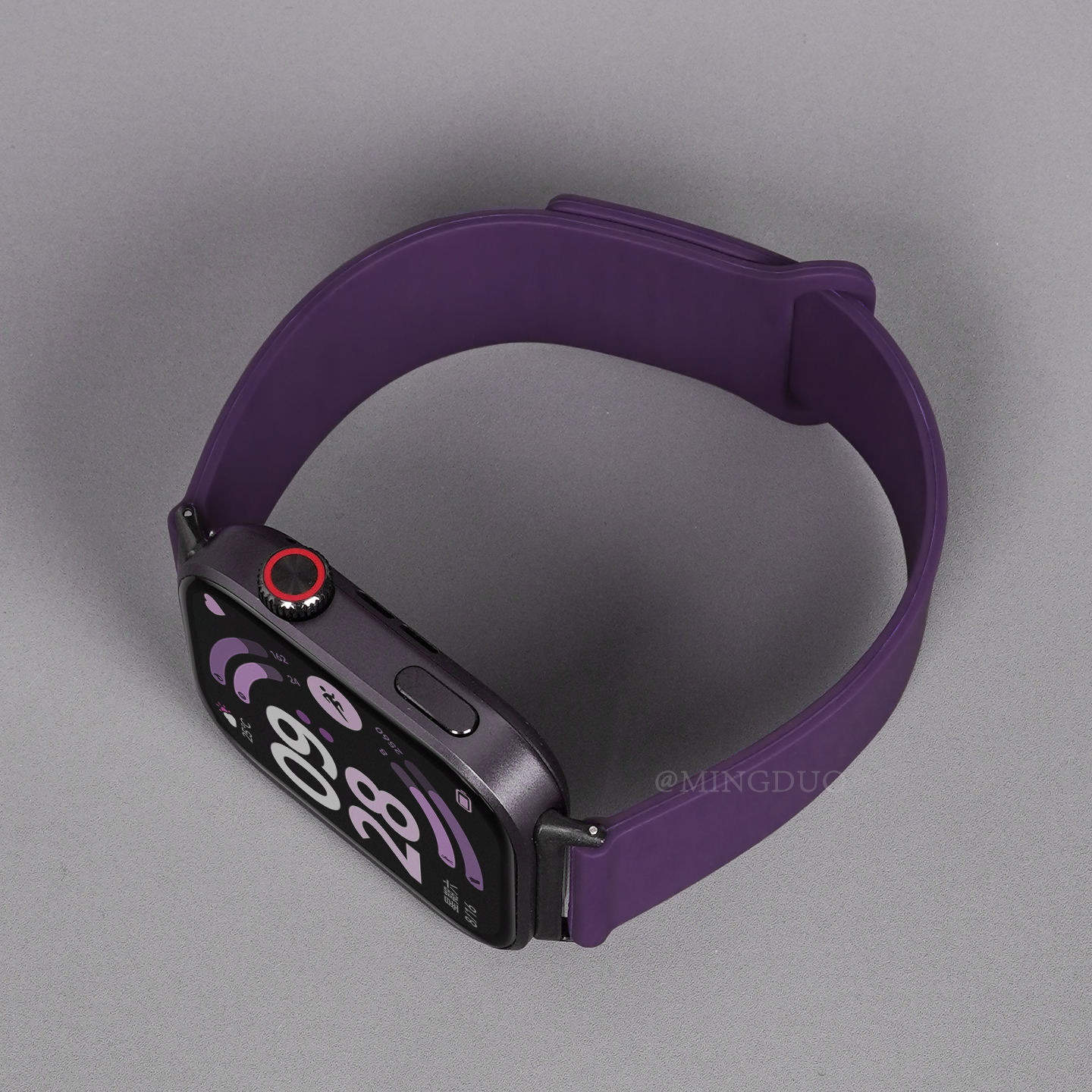 新款梅紫色适用红米Watch6表带