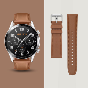 适用华为GT2表带gt6手表watchgt5真皮gt4/3pro官方同款watch5男款2E活力牛皮gs3i新款配件替换带原装荣耀小米