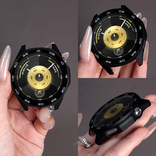 适用华为GT6保护套GT5保护壳Watchgt4手表表带gt3pro钢化膜智能gt2e保护膜表壳watch5/4/3男全包壳膜一体表套