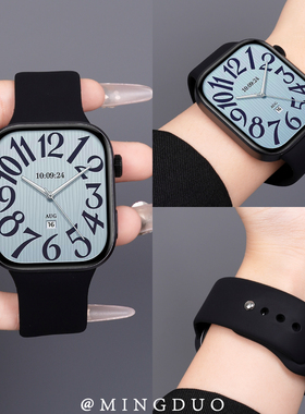 新款适用红米Watch6表带redmiwatch5手表女款4专用原装一体反扣硅胶运动小米手环9pro男秋冬透气8pro替换腕带