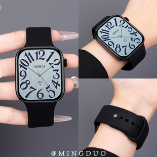 新款适用红米Watch6表带redmiwatch5手表女款4专用原装一体反扣硅胶运动小米手环9pro男秋冬透气8pro替换腕带