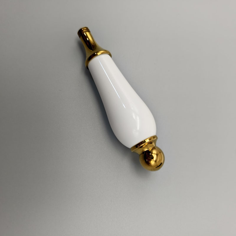 金色全铜仿古龙头开关陶瓷手把单孔冷热面盆龙头手柄把手维修配件