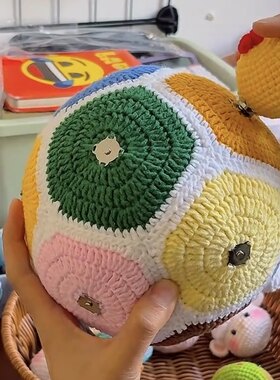 益智彩色球玩具材料包 diy手工编织毛线球形婴儿乐趣玩具认识颜色