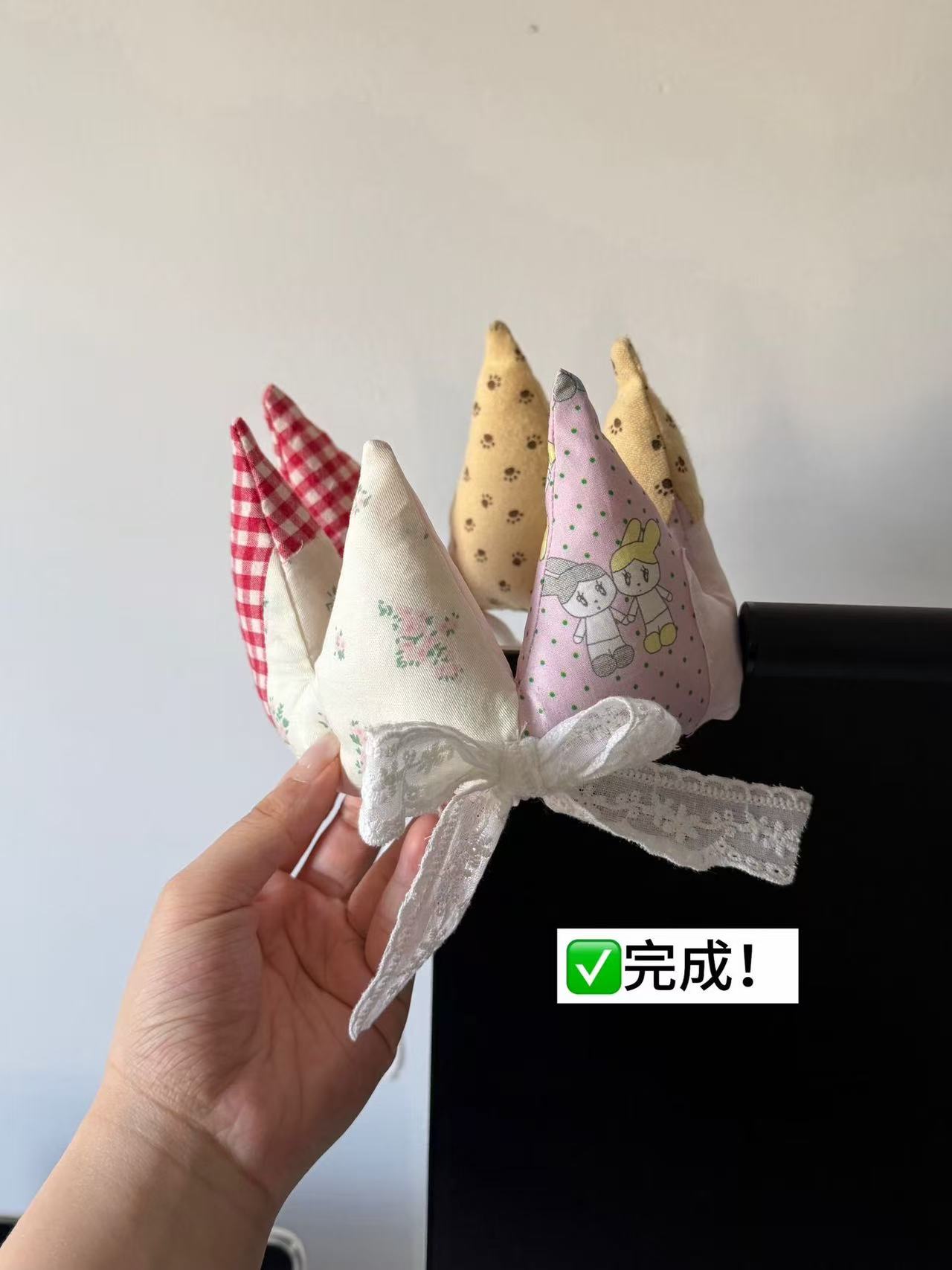 diy布艺皇冠发箍材料包自制拍照道具送女友闺蜜生日礼物