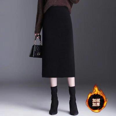 加绒加厚直筒中长中国风