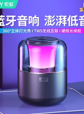 SOAIY索爱C19蓝牙音箱家用音响大低音户外低音炮音量家用KTV重