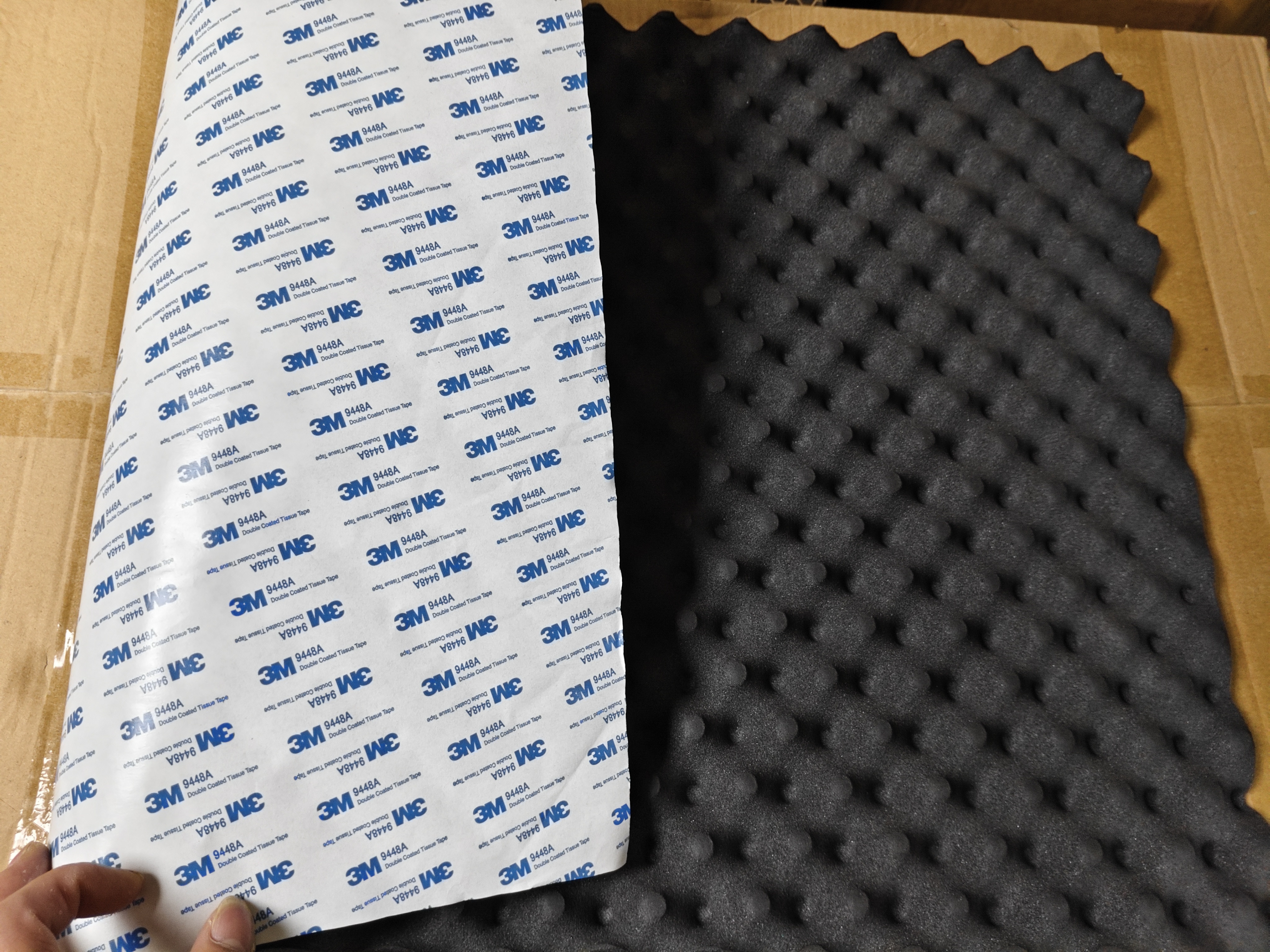 3M汽车隔音棉波浪棉四门四轮内衬叶子板全车隔音棉材料通用防水