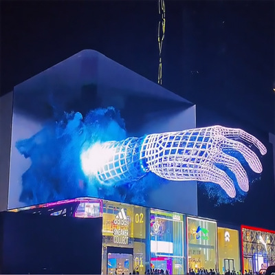 视频制作裸眼3D户外LED屏素材全息影像广告柜3D动画特效施工全包