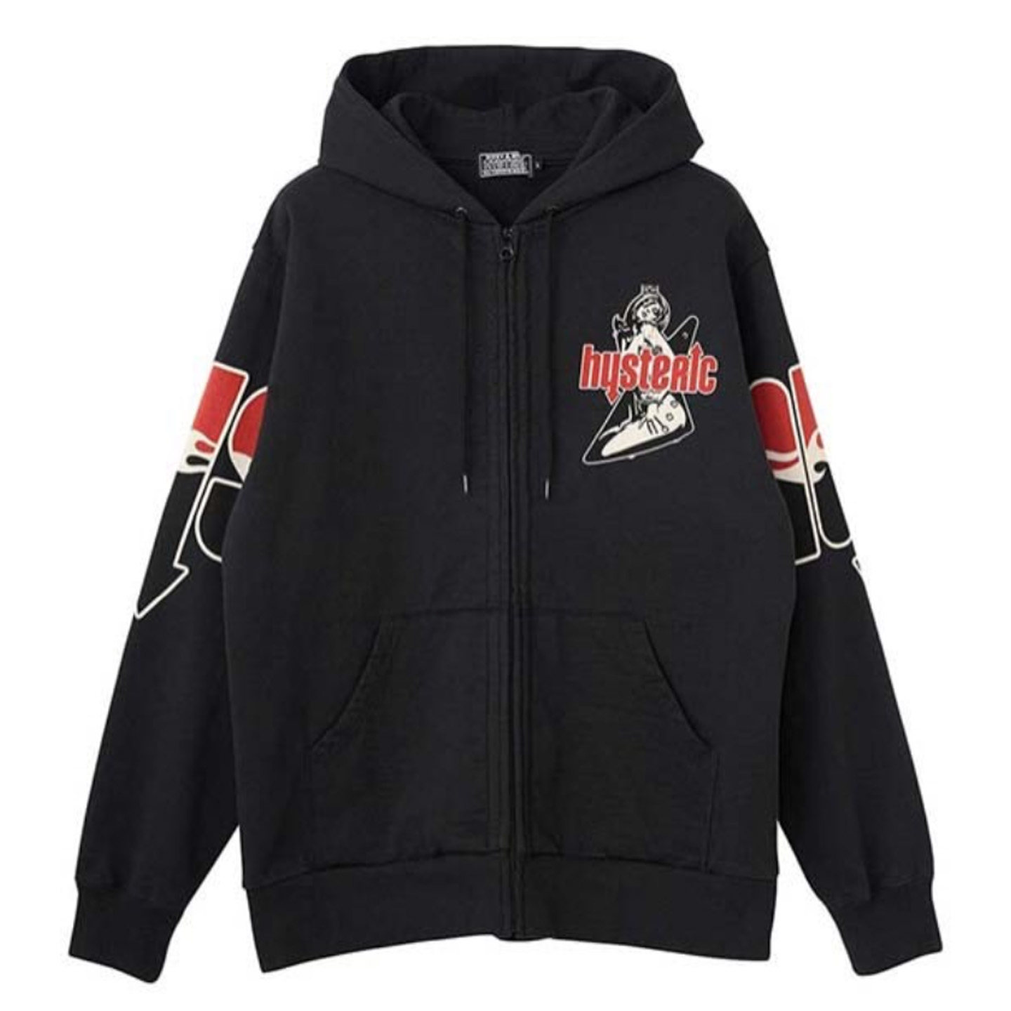 hysteric glamour 歇斯底里 连帽卫衣 印花图案 男女同款图片