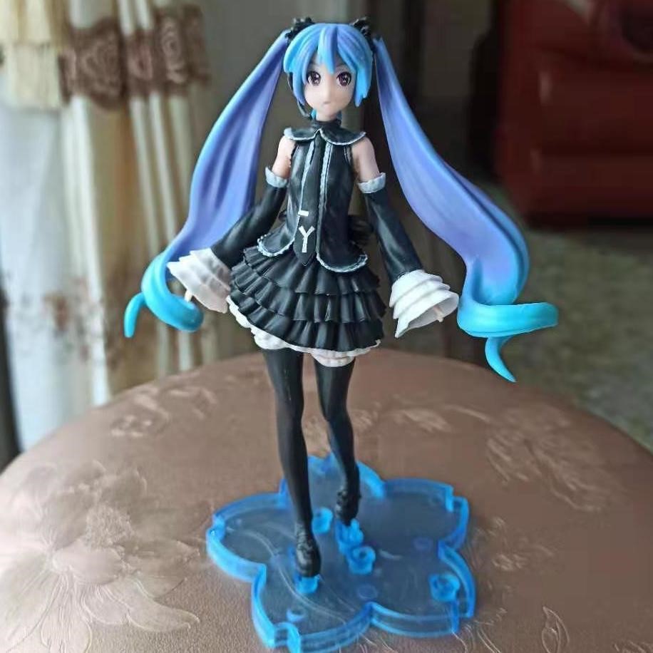 黑裙哥特服初音未来miku公主殿下手办玩偶模型摆件动漫车载玩具