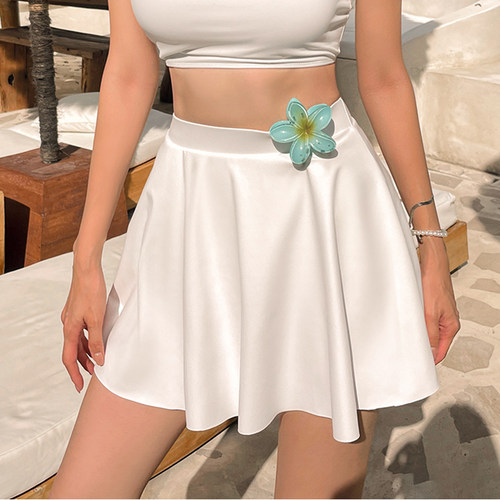 泳裙下半身游泳裤女大码平角短裙