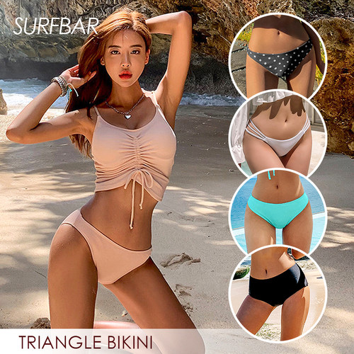 游泳裤女比基尼单卖三角裤度假性感显瘦泳装防走光打底裤内衣内裤