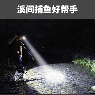 矿灯氙气小手电筒家用超亮夜充电}LED强光 远射钓鱼户外头灯头戴式