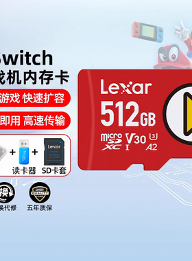 雷克沙SteamDeck存储卡512GB内存卡掌机专用TF卡switch游戏机SD卡