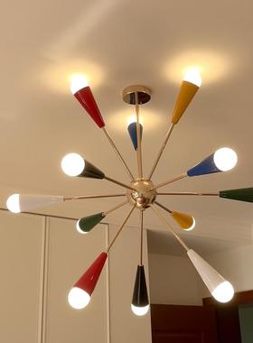 中山工厂直销意大利Sputnik客厅吊灯设计师款中古卧室灯分子餐厅