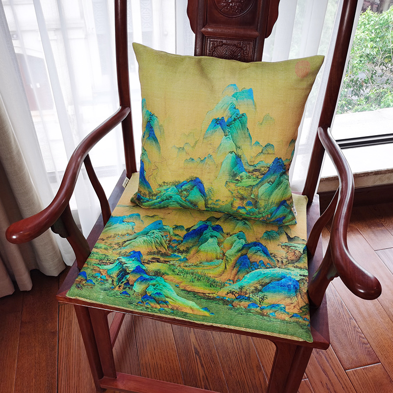 千里江山图可以做不同画面桌旗