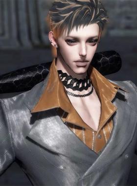 蠹虫Silverfish 自带体型 帅气高冷禁欲 逆水寒手游捏脸男通用