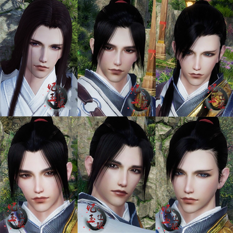 剑三网3剑3端游重制版成男捏脸脸型数据打包合集全门派通用可新建