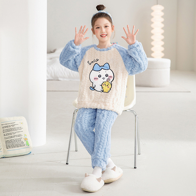 乌萨奇小八儿童法兰绒睡衣保暖