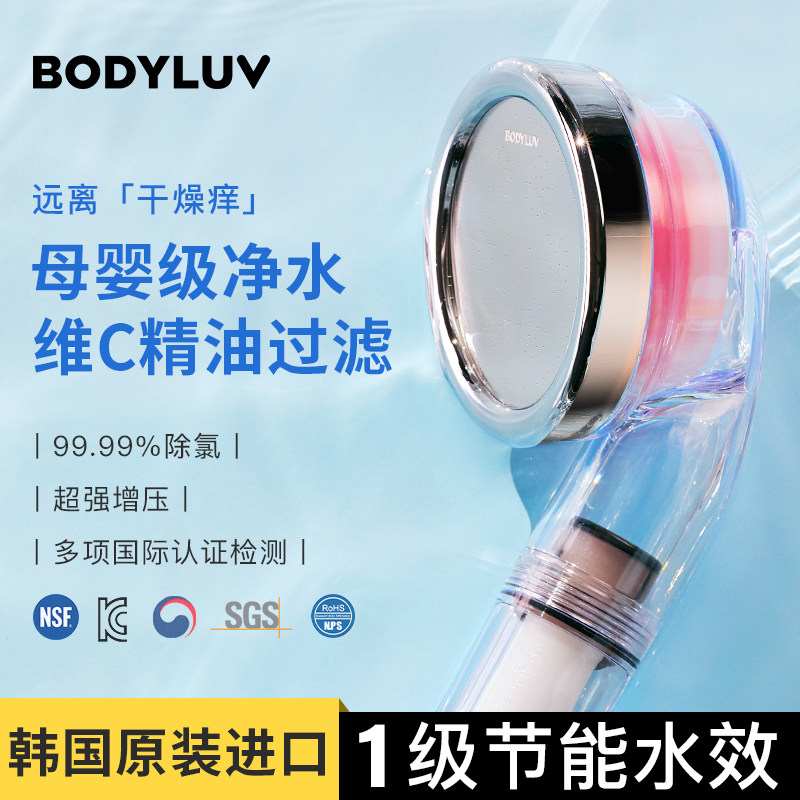 Bodyluv韩国进口香氛过滤花洒VC美肤除氯酒店净水增压淋浴器喷头