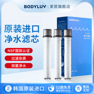 Bodyluv韩国进口净水花洒滤芯滤棉3支替换装过滤杂质除氯专用现货