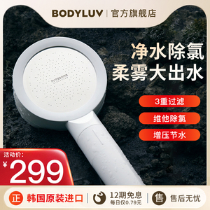 Bodyluv韩国进口净水花洒过滤器VC除氯美肤净化增压淋浴洗澡喷头