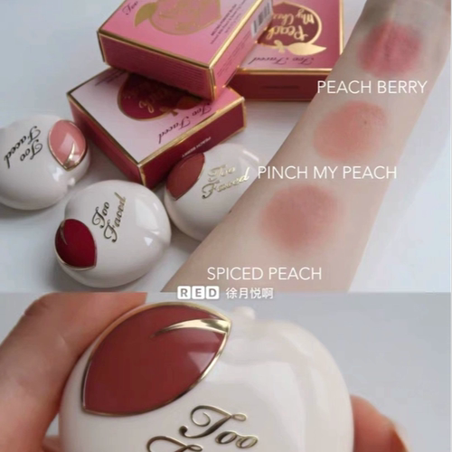 正装捡漏 瑕疵现货 toofaced纯欲蜜桃腮红膏so peach peach berry