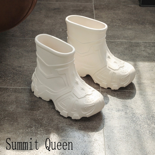 Summit Queen四季百搭纯色一脚蹬雪地靴大牌平替一体防水矮筒雨鞋