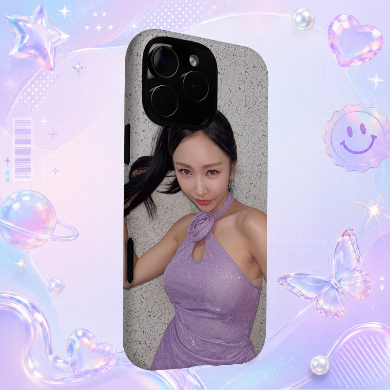 Chanmi紫色挂脖上衣近景自拍适用于苹果三星华为小米手机壳防摔保护套镜头全包