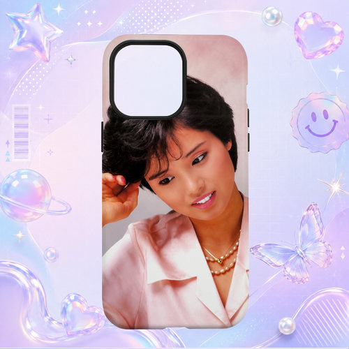 昭和日本歌手高田みづえMizue Takada粉色西装写真适用于苹果三星华为小米手机壳防摔保护套镜头全包