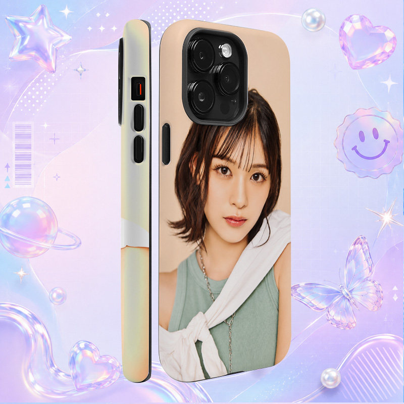 日本女演员伊藤兰Ran Ito绿色上衣清新肖像写真适用于苹果三星华为小米手机壳防摔保护套镜头全包