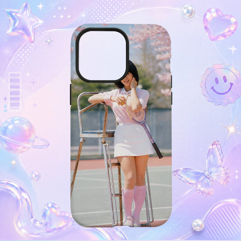 昭和日本偶像歌手河合奈保子Naoko Kawai网球场运动写真适用于苹果三星华为小米手机壳防摔保护套镜头全包