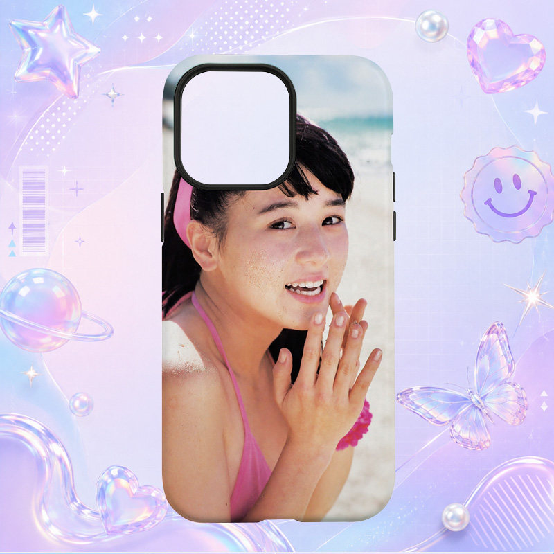昭和日本偶像河合园子Sonoko Kawai粉色上衣微笑写真适用于苹果三星华为小米手机壳防摔保护套镜头全包