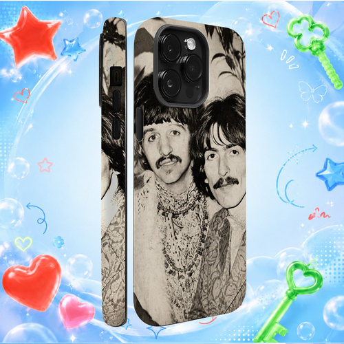 starJisun复古摇滚披头士乐队Ringo Starr George Harrison苹果手机壳防摔时尚硅胶软壳小众iPhone手机壳潮牌