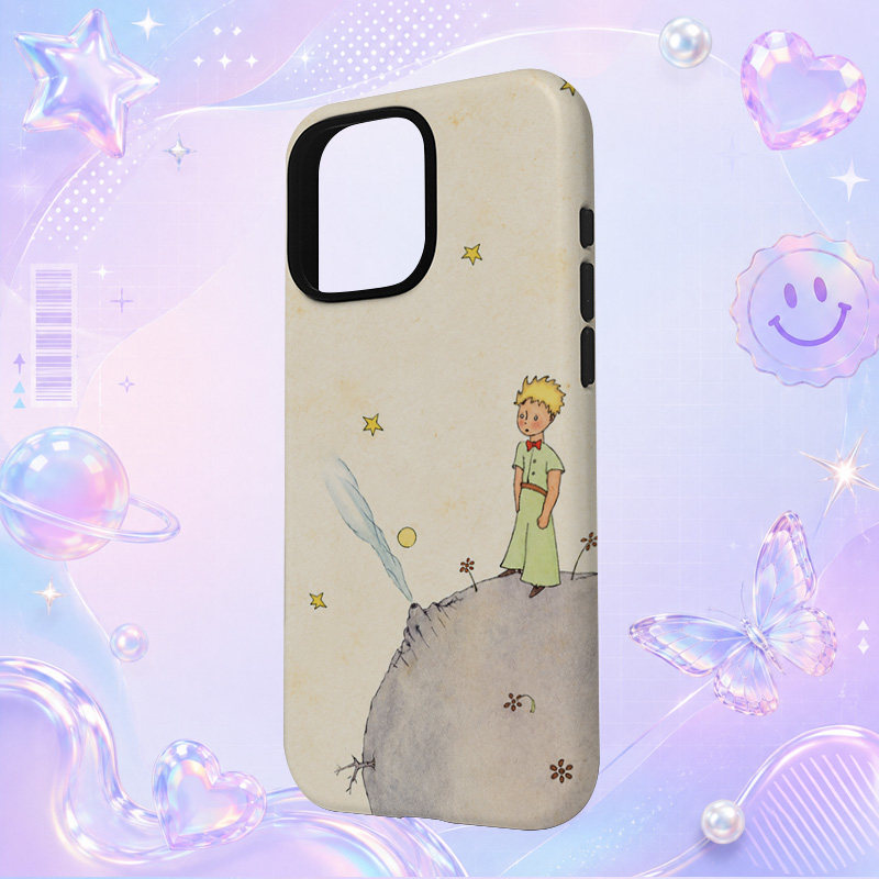 LE小王子星球梦幻手绘插画适用于苹果三星华为小米手机壳防摔保护套镜头全包
