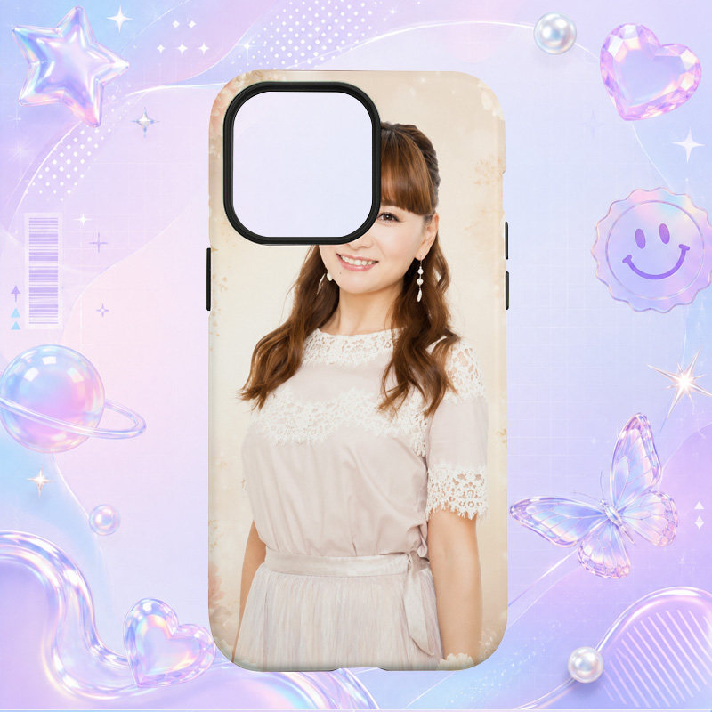 保田圭白色连衣裙长发甜美写真适用于苹果三星华为小米手机壳防摔保护套镜头全包